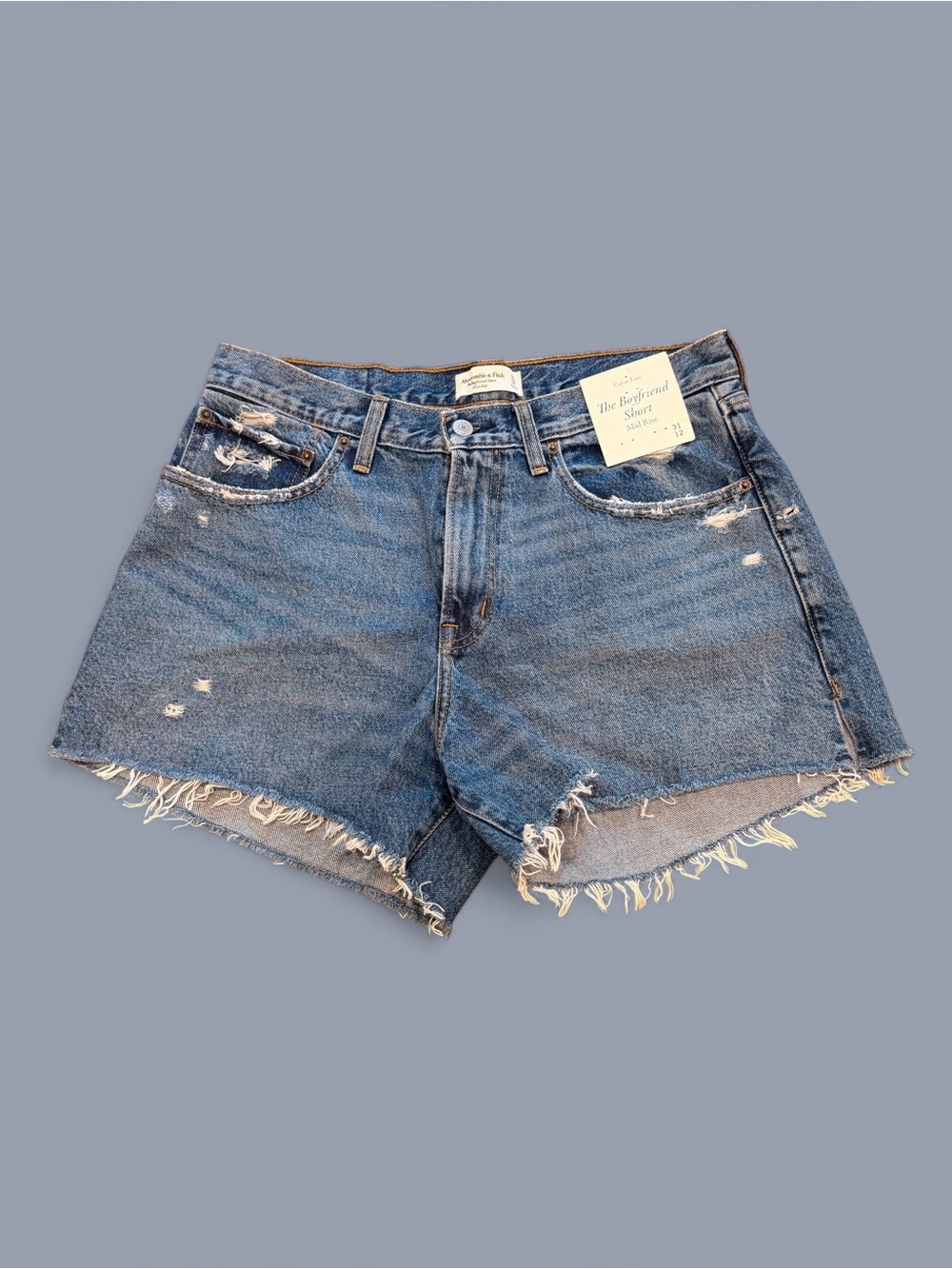Abercrombie & Fitch Curve Love Mid rise “The Boyfriend” Short NWT Size 12